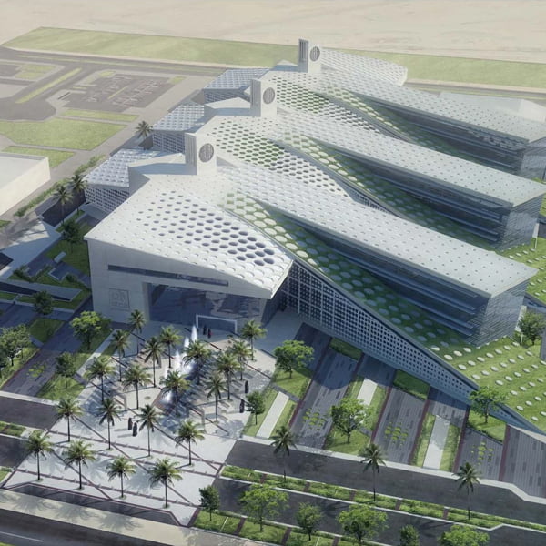 مبنى كليات الهندسة في جامعة قطر (1)